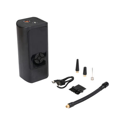 Compressor de ar sem fio de 12 V Recarregado Inflador de pneus portáteis digitais com acabamento preto