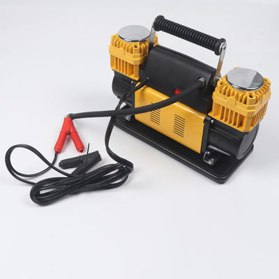 Fluxo de ar de 160L/min Inflador de pneus de automóvel Duplo cilindro DC12V 150PSI Bomba de ar elétrica
