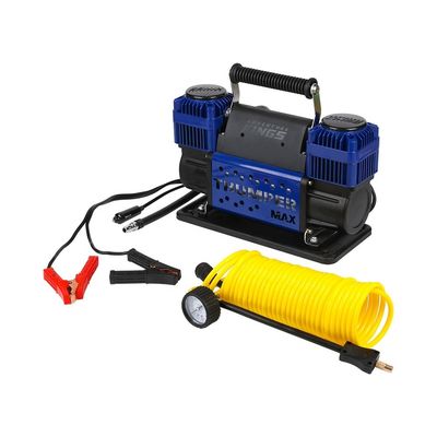 Blue Heavy Duty Duplo cilindro 160LPM 4x4 Pomba de inflador de pneus 12v Compressor de ar de carro