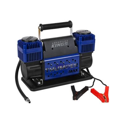 Potente inflador de pneus 12V/24V 150PSI com pinças de bateria de 2,4M e inflação de alta velocidade