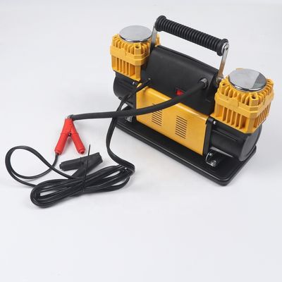 Inflador de pneus de bomba de ar de scooter DC 12V com design de cilindro duplo pesado