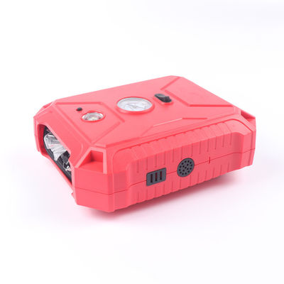 Compressor de ar vermelho portátil compacto e conveniente para inflar pneus de motocicleta