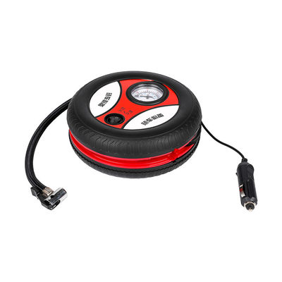 Inflador de pneus de automóvel portátil de forma redonda com pressão atmosférica de 250 psi e interruptor de ligação/desligação