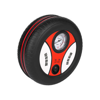 Inflador de pneus de automóvel portátil de forma redonda com pressão atmosférica de 250 psi e interruptor de ligação/desligação
